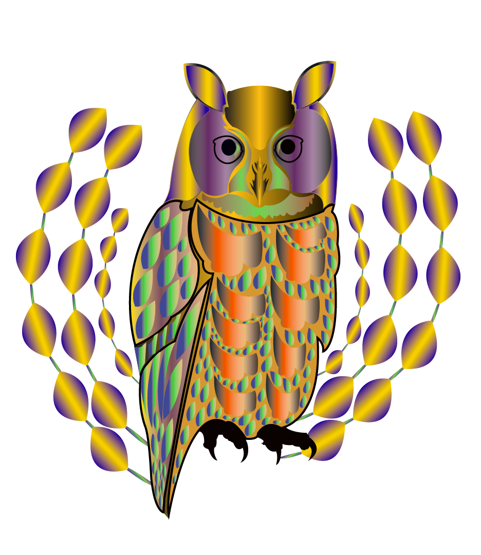 COLOURFUL OWL ILLUSTRATIONOwl Design Elevate your creative projects with this striking owl illustration. Perfect for print digital designs