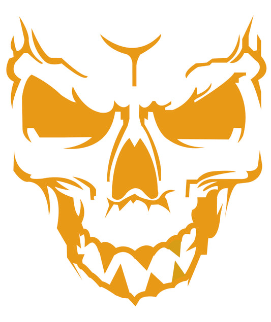  Skull Face design for custom printing on t-shirts and apparel