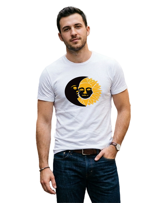Sun And Moon Design T Shirt