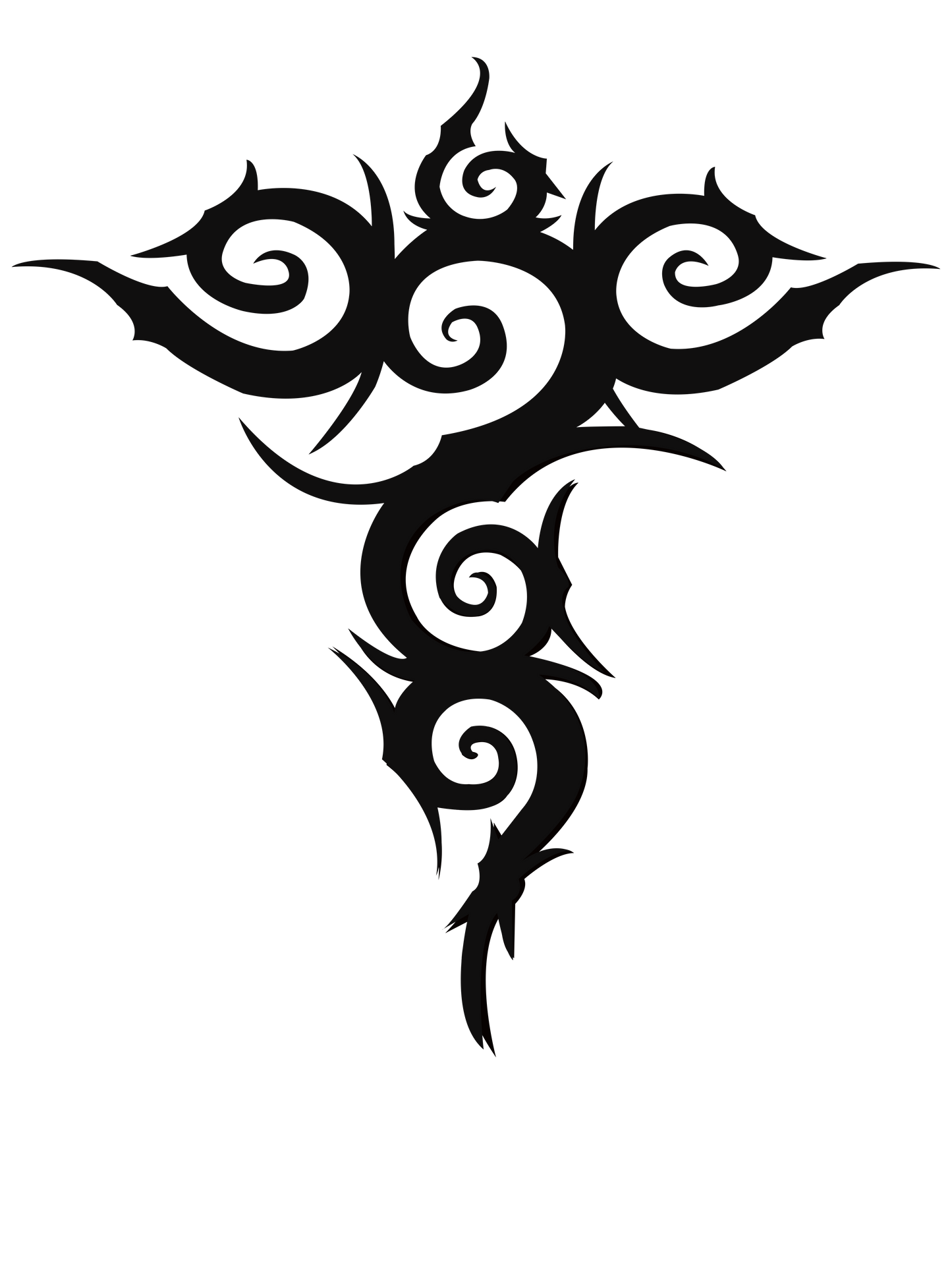  Tribal design for custom printing on t-shirts and apparel